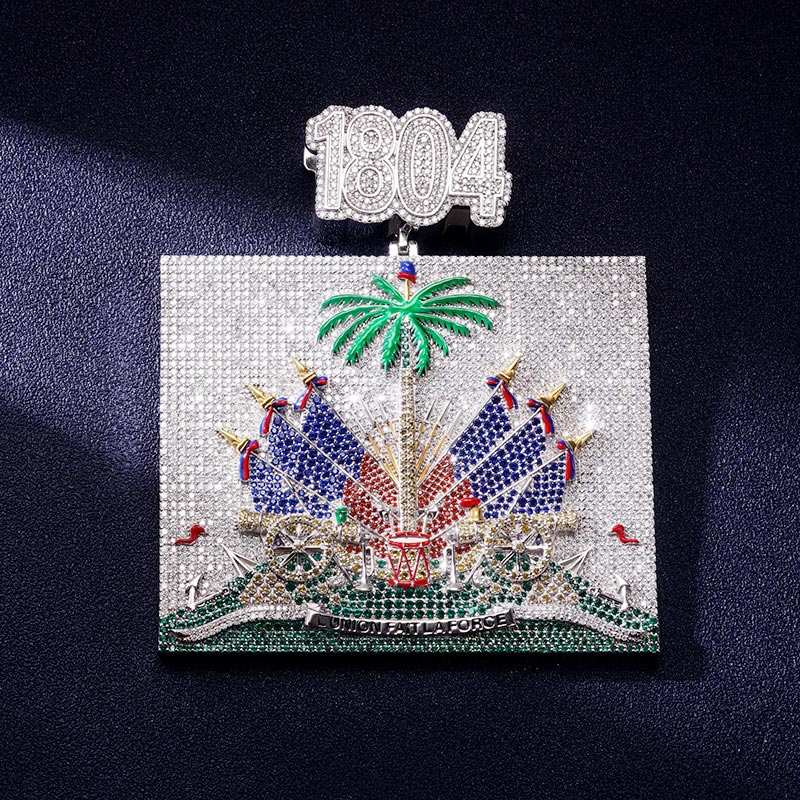Custom VVS1 Moissanite Logo Pendant Deposit