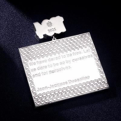 Custom VVS1 Moissanite Logo Pendant Deposit