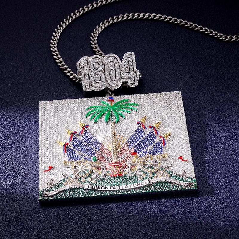 Custom VVS1 Moissanite Logo Pendant Deposit