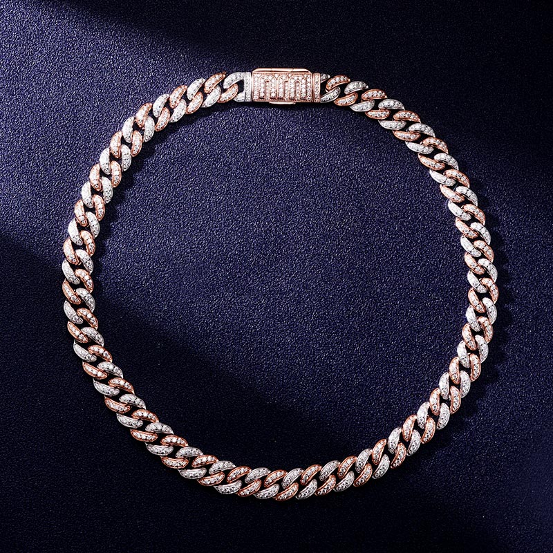 Custom VVS1 Moissanite Cuban Chain Deposit