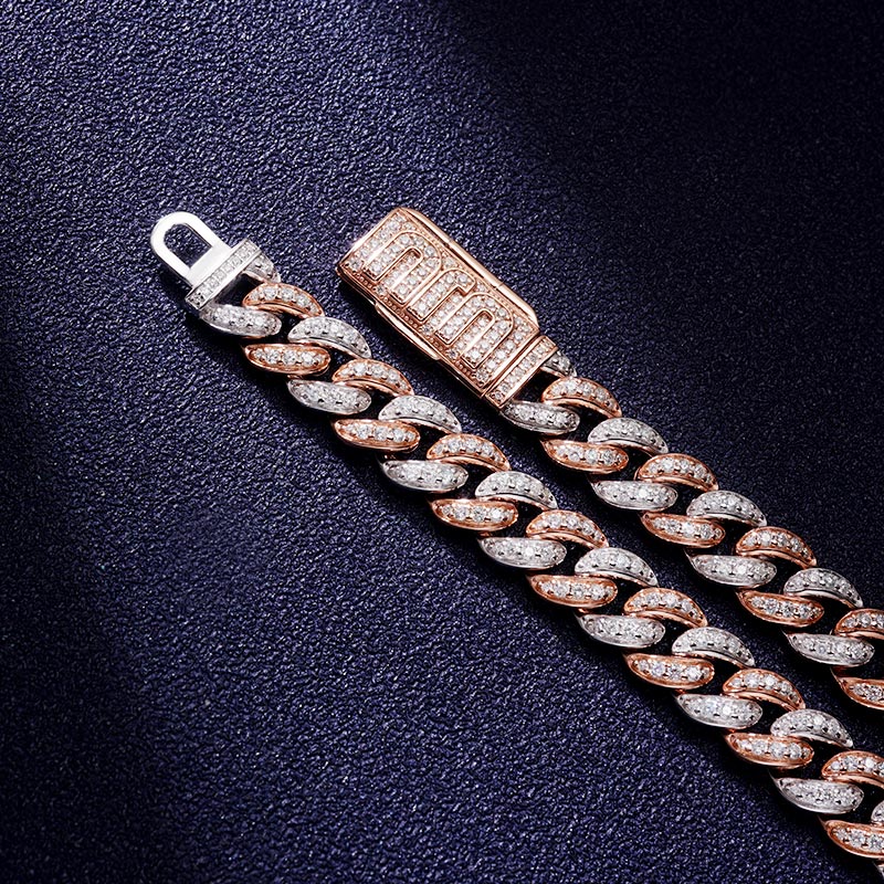 Custom VVS1 Moissanite Cuban Chain Deposit
