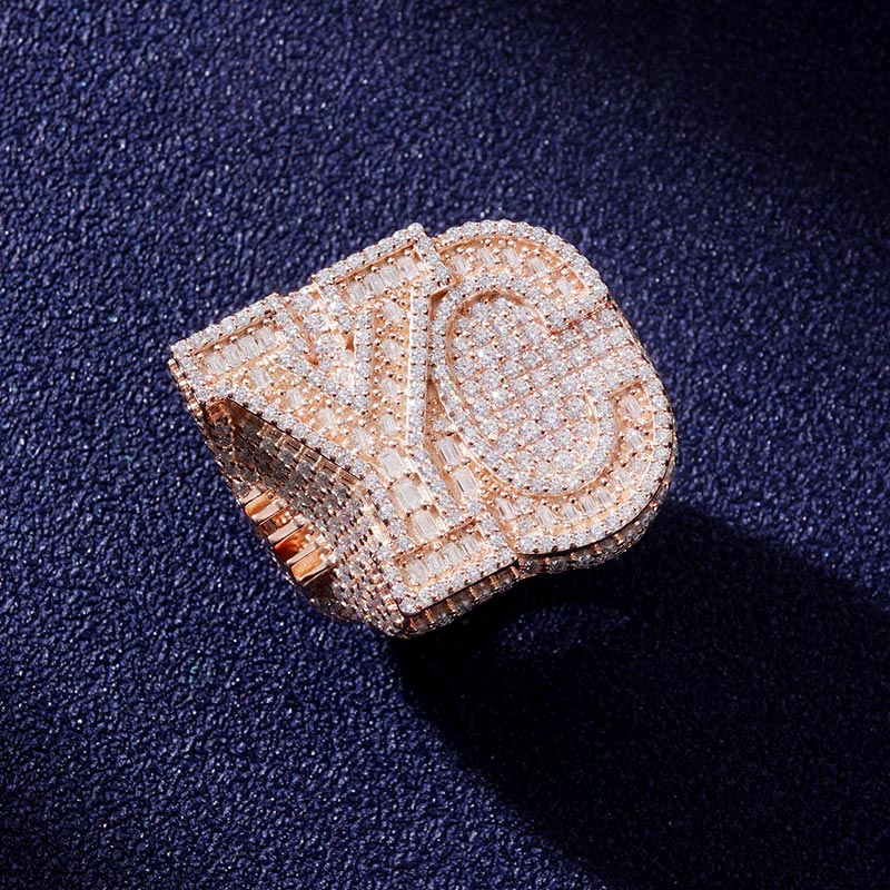 Custom VVS1 Moissanite Letter Ring Deposit