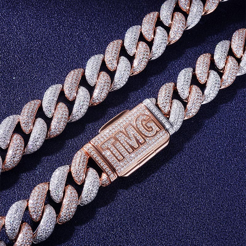 Custom VVS1 Moissanite Cuban Chain Deposit