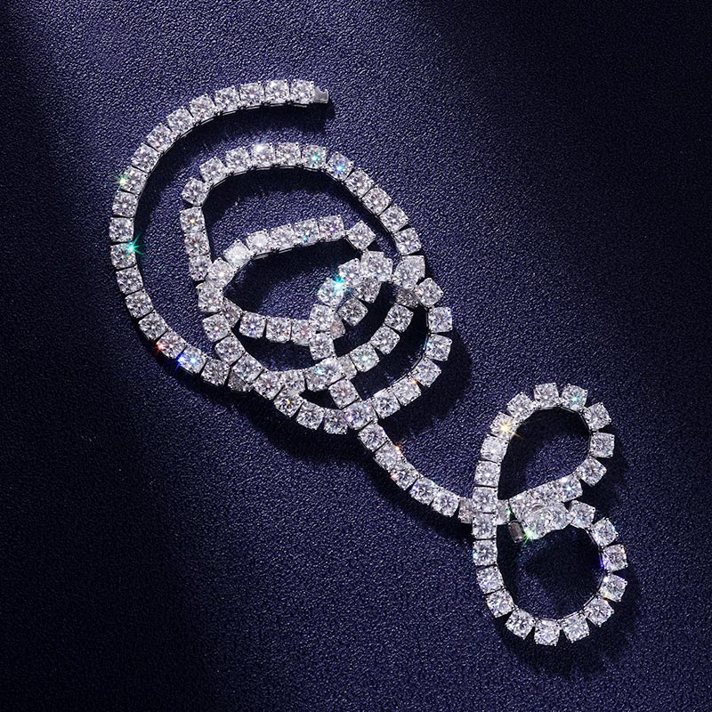 Custom VVS1 Moissanite Tennis Necklace Deposit
