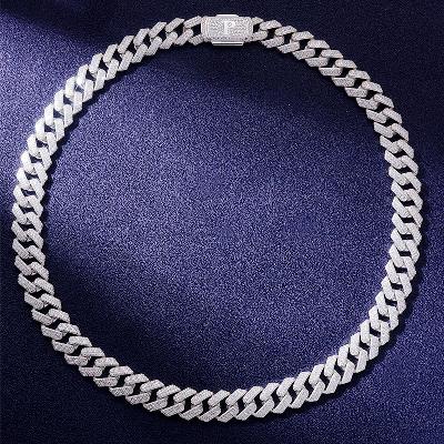 Custom VVS1 Moissanite Cuban Chain Deposit