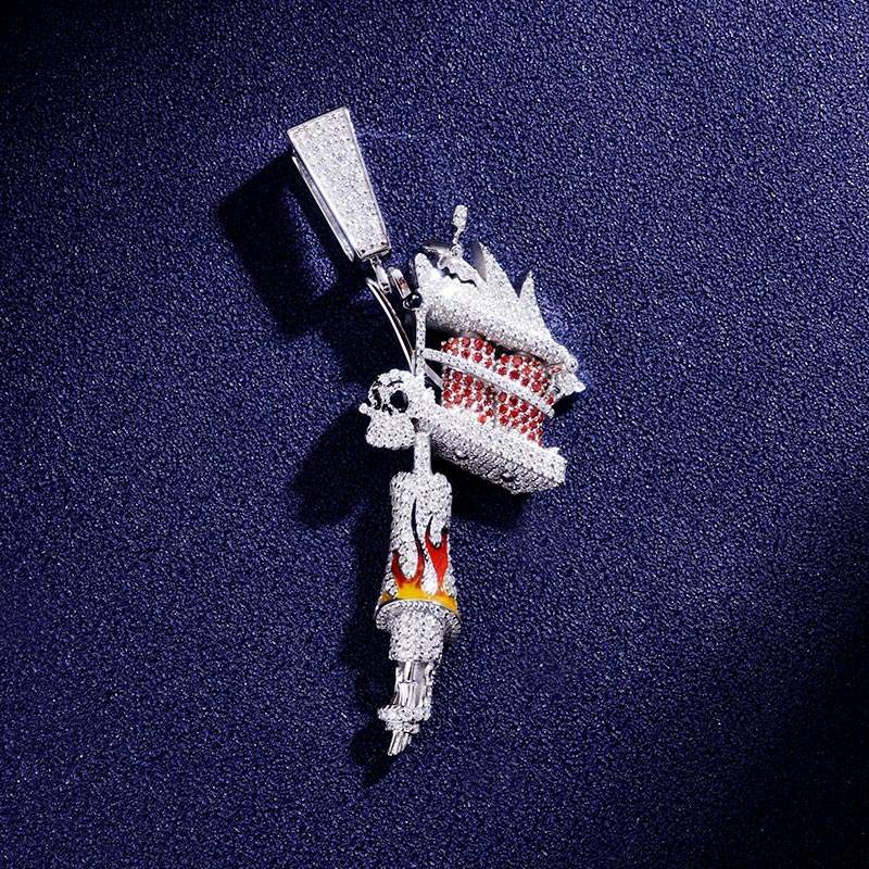 Custom VVS1 Moissanite Cartoon Pendant Deposit