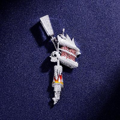 Custom VVS1 Moissanite Cartoon Pendant Deposit