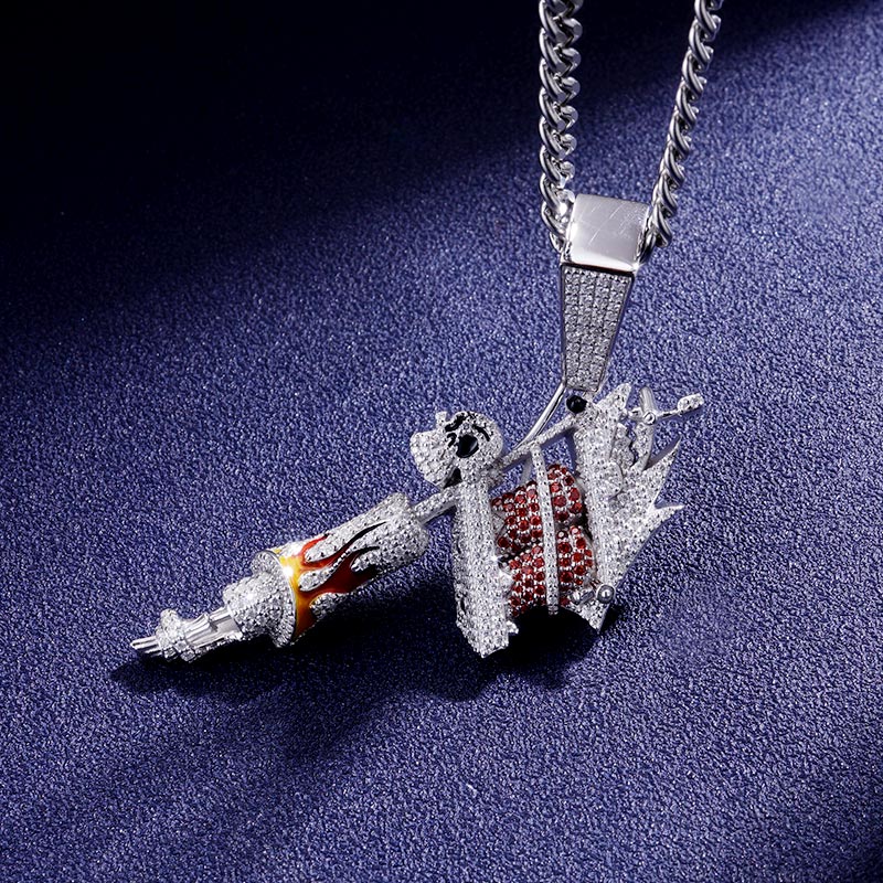 Custom VVS1 Moissanite Cartoon Pendant Deposit