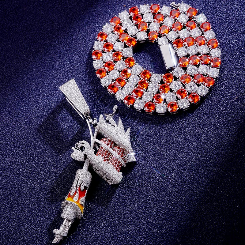 Custom VVS1 Moissanite Tennis Chain Deposit