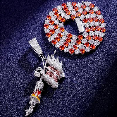 Custom VVS1 Moissanite Tennis Chain Deposit