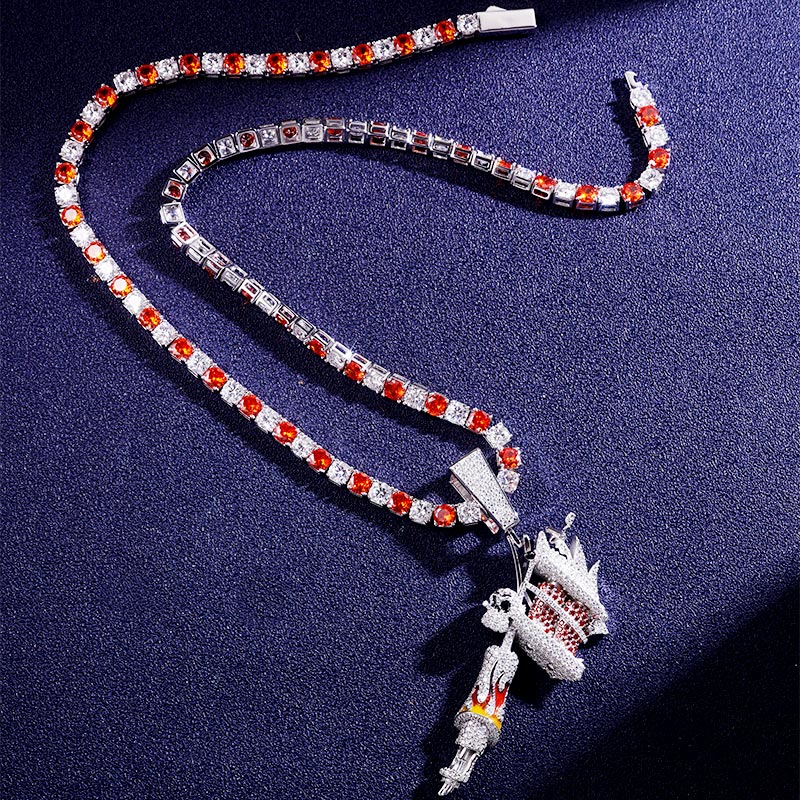 Custom VVS1 Moissanite Tennis Chain Deposit
