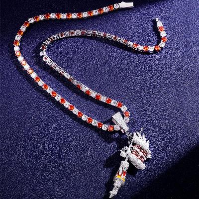 Custom VVS1 Moissanite Tennis Chain Deposit