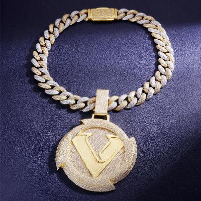 Custom VVS1 Moissanite Cuban Chain Set Deposit Custom VVS1 Moissanite Cuban Chain Set Deposit