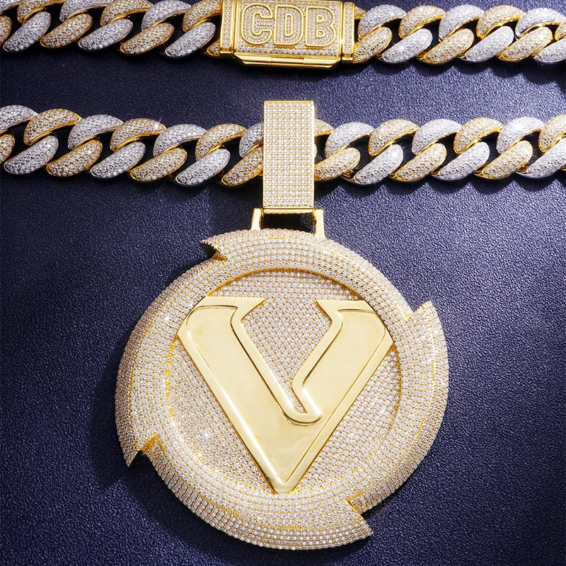 Custom VVS1 Moissanite Cuban Chain Set Deposit