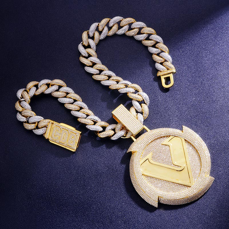 Custom VVS1 Moissanite Cuban Chain Set Deposit