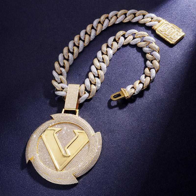 Custom VVS1 Moissanite Cuban Chain Set Deposit