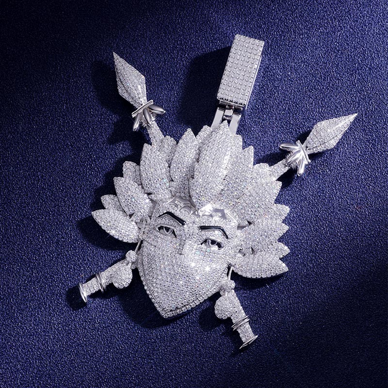 Custom VVS1 Moissanite Cartoon Pendant Deposit