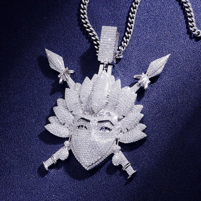 Custom VVS1 Moissanite Cartoon Pendant Deposit