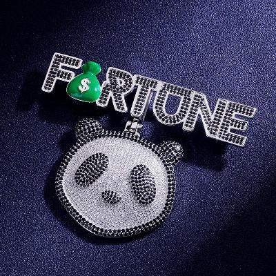 Custom Iced Letter & Panda Pendant Deposit Custom Iced Letter & Panda Pendant Deposit