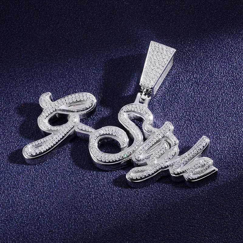 Custom VVS1 Moissanite Letter Pendant Deposit