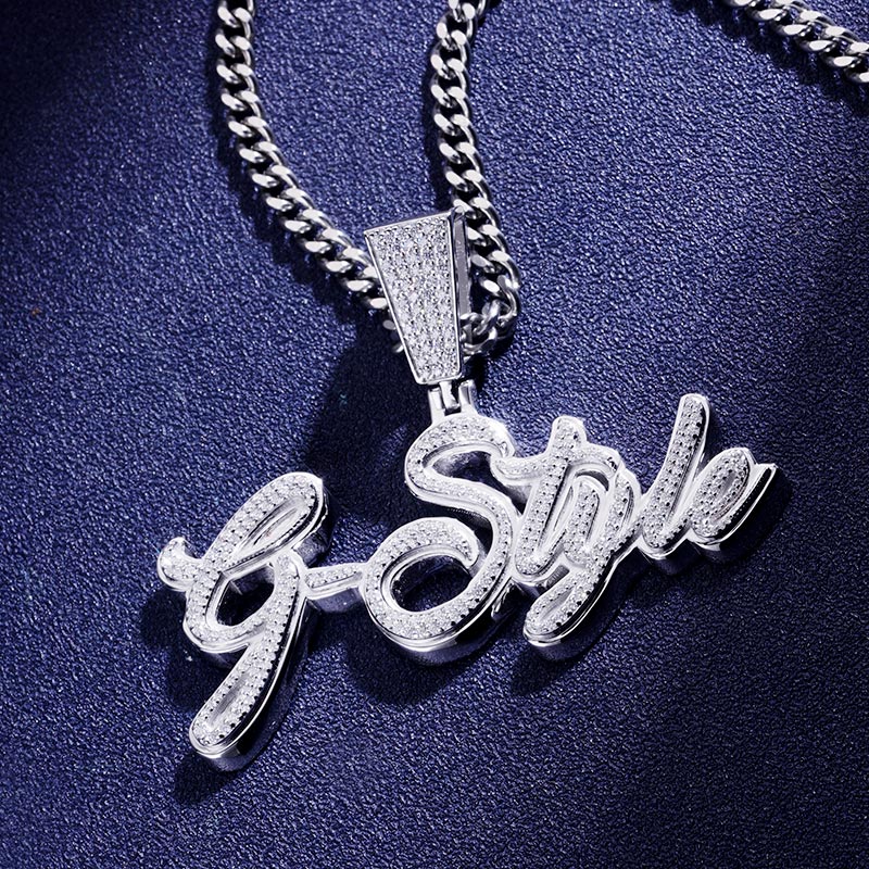 Custom VVS1 Moissanite Letter Pendant Deposit