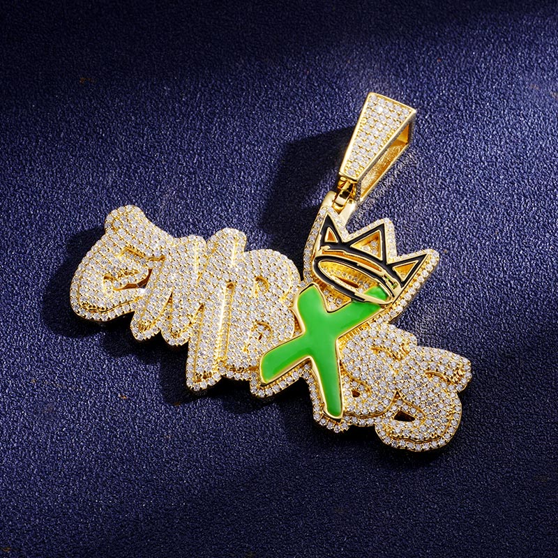Custom VVS1 Moissanite Enamel Pendant Deposit