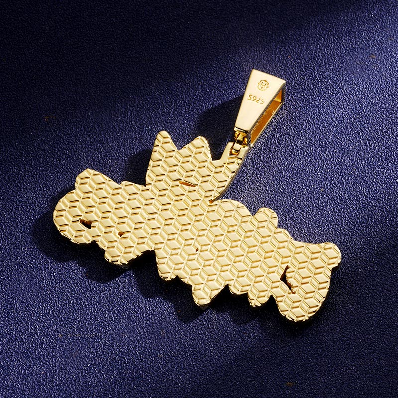 Custom VVS1 Moissanite Enamel Pendant Deposit