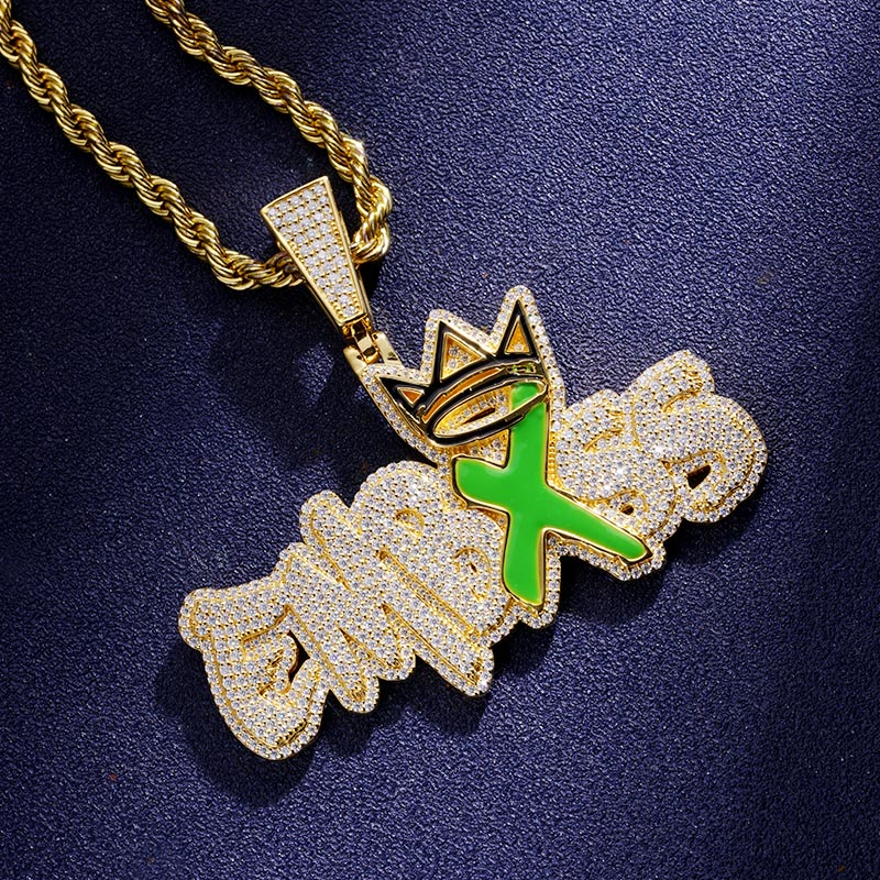 Custom VVS1 Moissanite Enamel Pendant Deposit