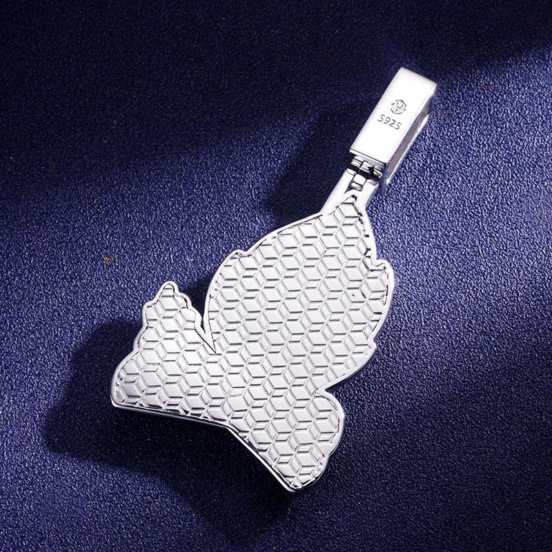 Custom VVS1 Moissanite Two Tone Pendant Deposit