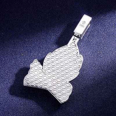 Custom VVS1 Moissanite Two Tone Pendant Deposit Custom VVS1 Moissanite Two Tone Pendant Deposit