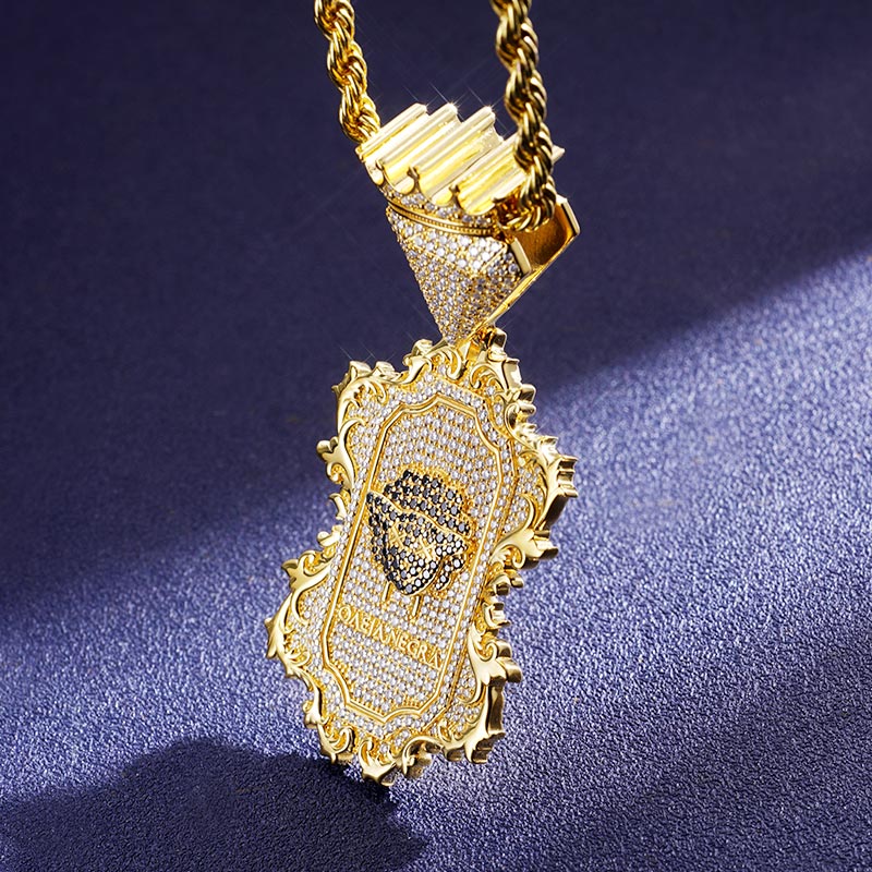 Custom VVS1 Moissanite Logo Pendant Deposit