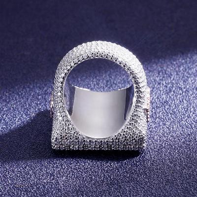 Custom VVS1 Moissanite Ltter Ring Deposit Custom VVS1 Moissanite Ltter Ring Deposit