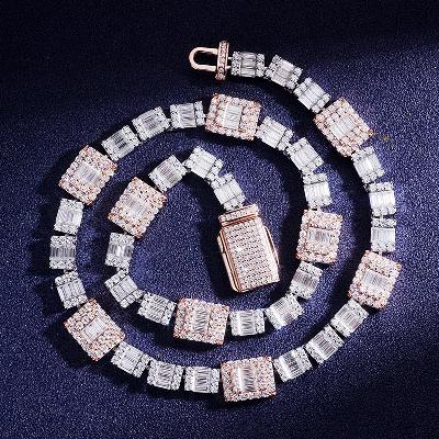 Custom VVS1 Moissanite Two Tone Necklace Deposit Custom VVS1 Moissanite Two Tone Necklace Deposit