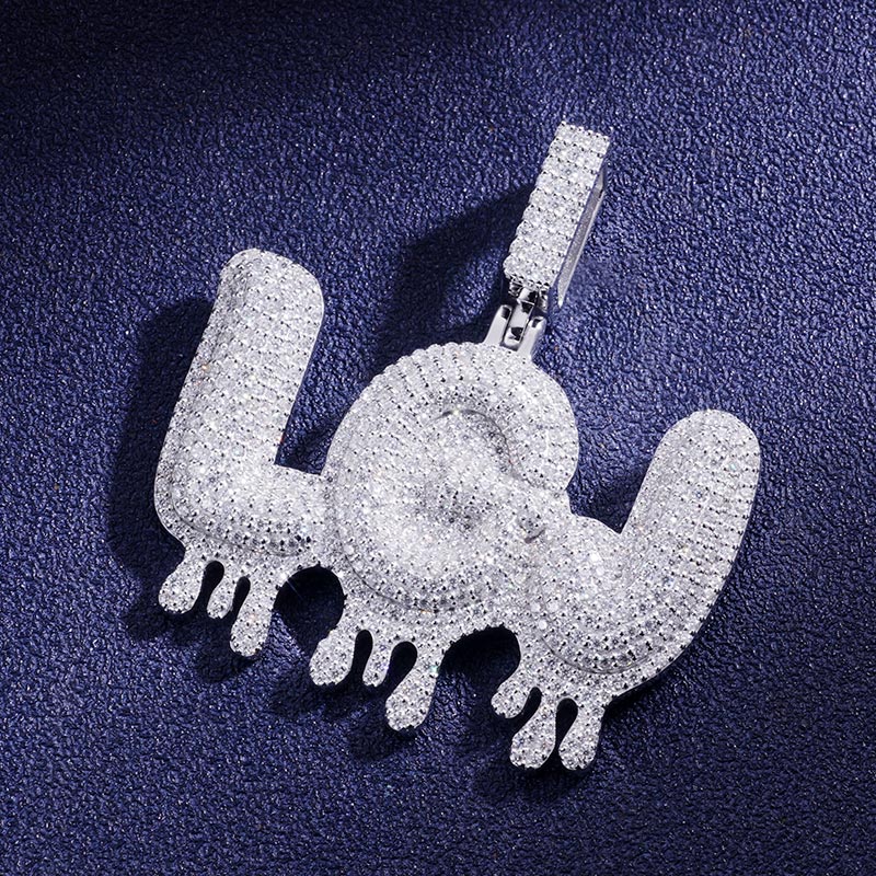 Custom VVS1 Moissanite Letter Pendant Deposit