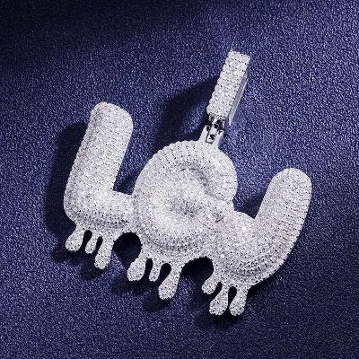 Custom VVS1 Moissanite Letter Pendant Deposit