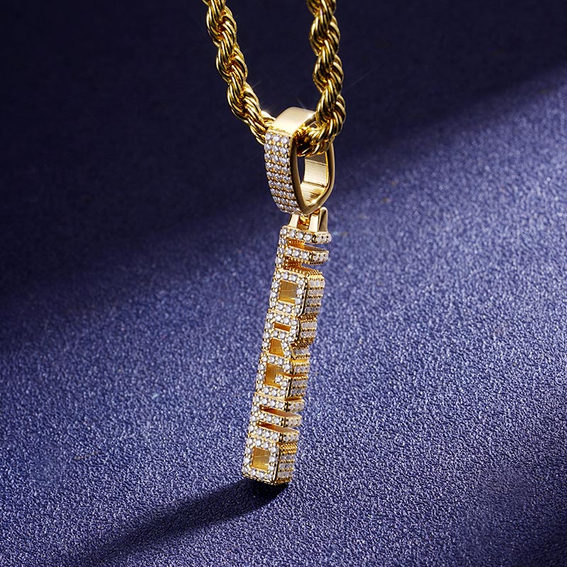 Custom VVS1 Moissanite Letter Pendant Deposit