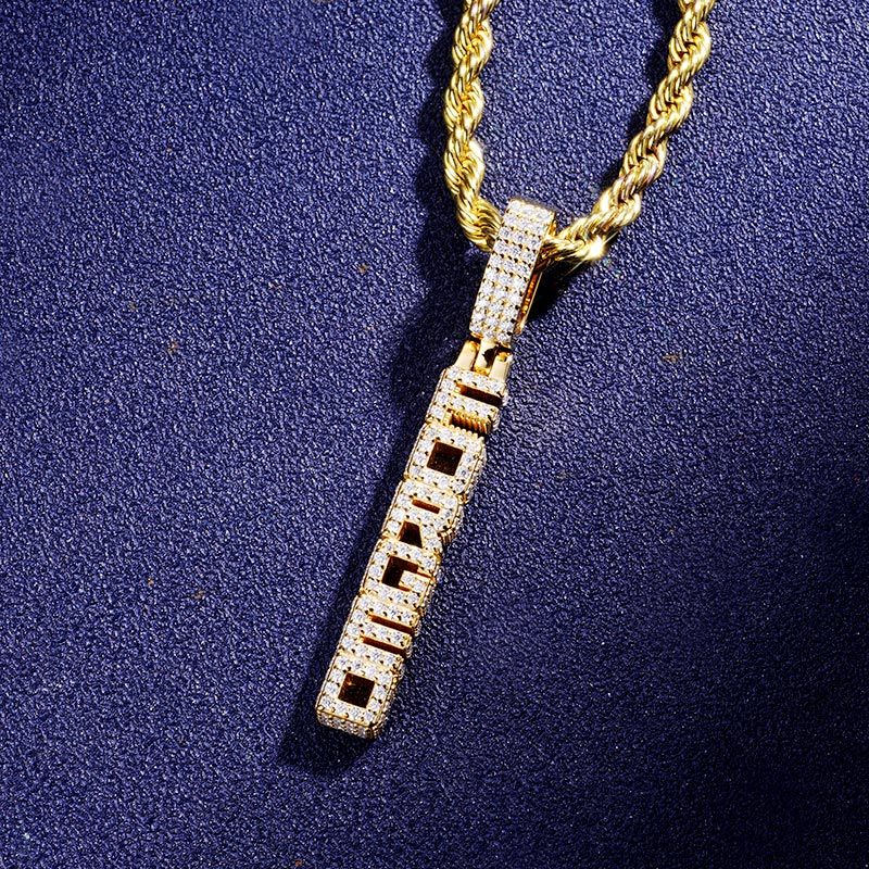 Custom VVS1 Moissanite Letter Pendant Deposit