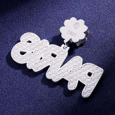 Custom VVS1 Moissanite Letter Pendant Deposit