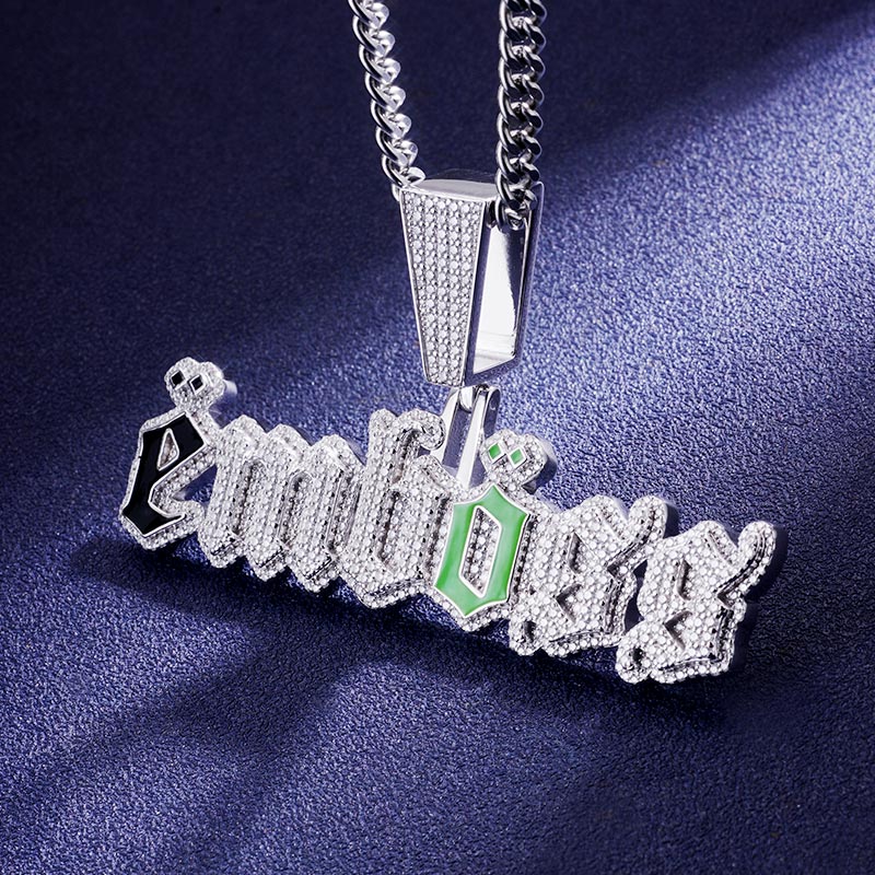 Custom VVS1 Moissanite Letter Pendant Deposit