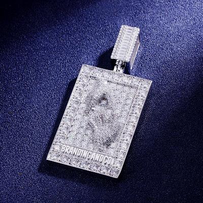 Custom VVS1 Moissanite Tag Pendant Deposit