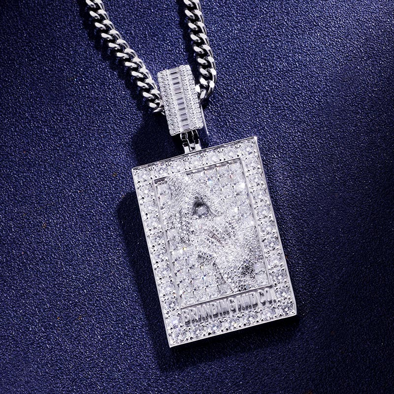 Custom VVS1 Moissanite Tag Pendant Deposit