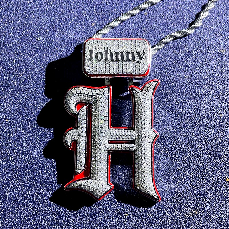 Custom VVS1 Moissanite Letter Pendant Deposit