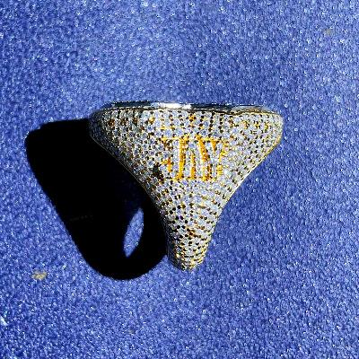 Custom VVS1 Moissanite Letter Ring Deposit