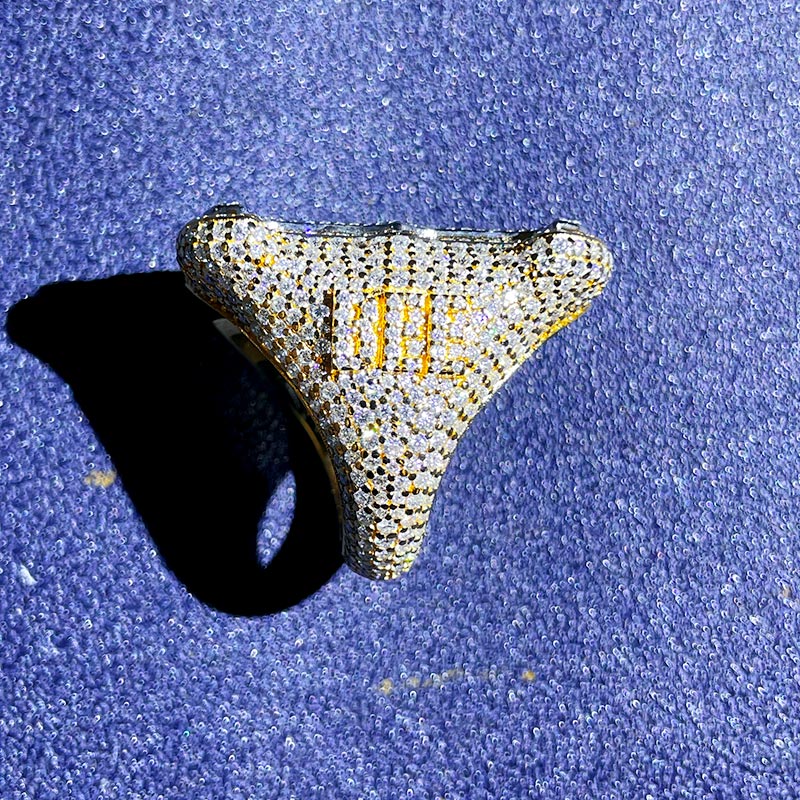 Custom VVS1 Moissanite Letter Ring Deposit