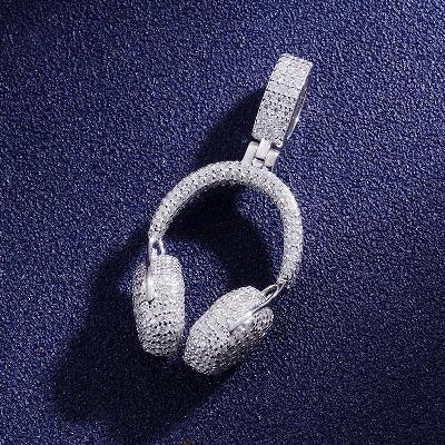 Custom VVS1 Moissanite Unique Earphone Pendant Deposit