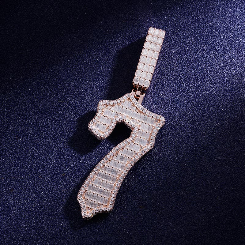 Custom VVS1 Moissanite Number Pendant Deposit