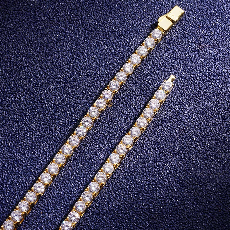 Custom VVS1 Moissanite Yellow Tennis Chain Deposit