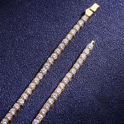 Custom VVS1 Moissanite Yellow Tennis Chain Deposit