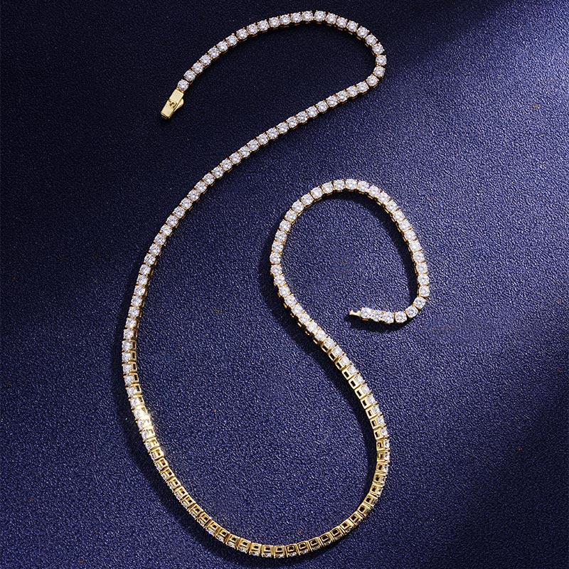 Custom VVS1 Moissanite Yellow Tennis Chain Deposit