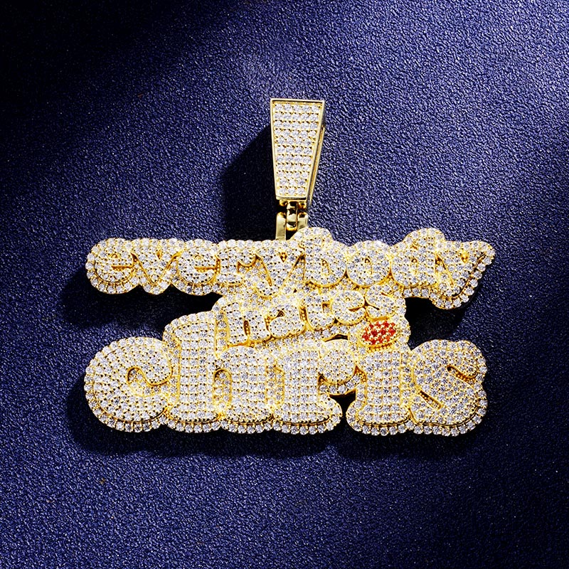 Custom Iced Unique Letter Pendant Deposit